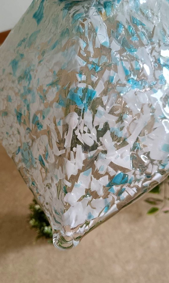 Image 1 of Lustre MURANO Sylcom à hauteur réglable / échelles blanches et bleues Neuf