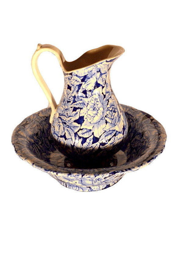 Vintage Victoria Ironstone toiletartikelen set, Staffordshire (Verenigd Koninkrijk, 1970) – Tafelaccessoires (photo 8 of 8)