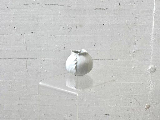 Organically shaped (cabbage-shaped) porcelain vase, 1970s