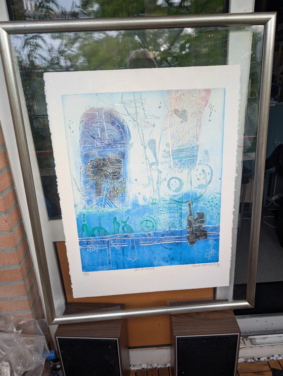 Beautiful Wood Print by Japanese Artist Shoichi Hasegawa. 43 of 110 Pieces, Signed – Lithographs & prints (photo 4 of 10)