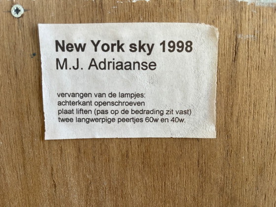 Image 1 of MJ Adriaanse New York Sky, 1998 Opera d'arte