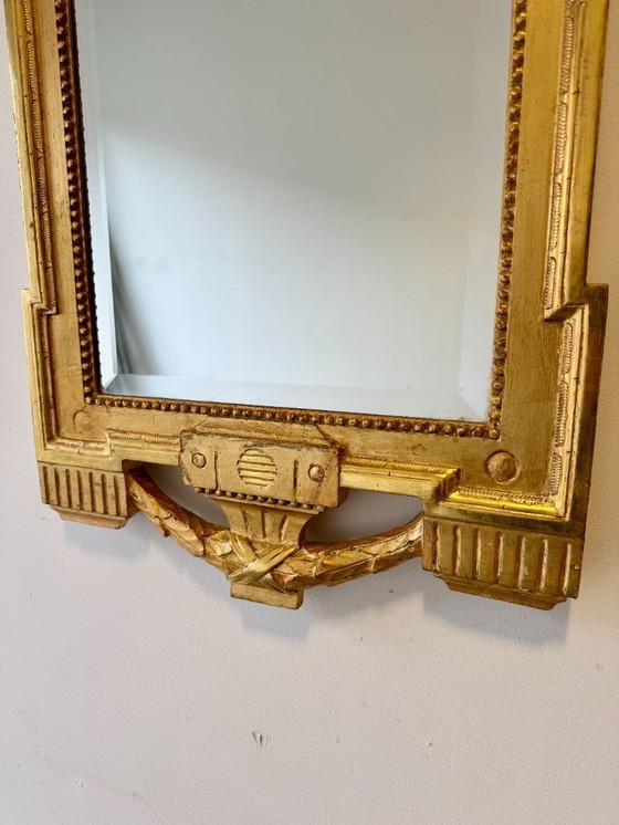 Image 1 of Miroir de style Empire avec cadre doré