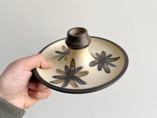 1 portacandele in ceramica danese stile anni '70. – kandelaars en kaarsen (photo 2 of 5)