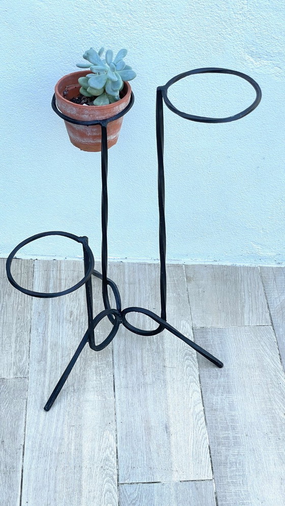 Image 1 of Piantana geometrica in acciaio vintage