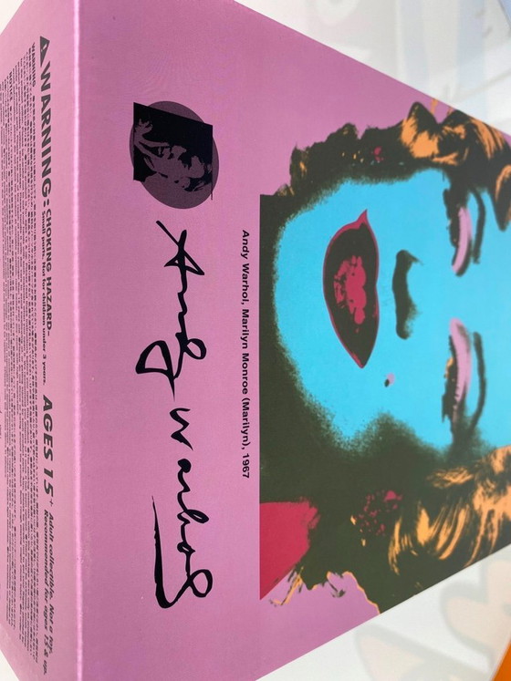 Image 1 of Bearbrick Andy Warhol Marilyn Monroe Version 400% + 100% MEDICOM Toys