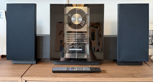 Bang & Olufsen BeoSound Ouverture avec BeoLab 2500 et Beo4 – Ensemble complet révisé – decoratieve objecten, Aluminium, Glass