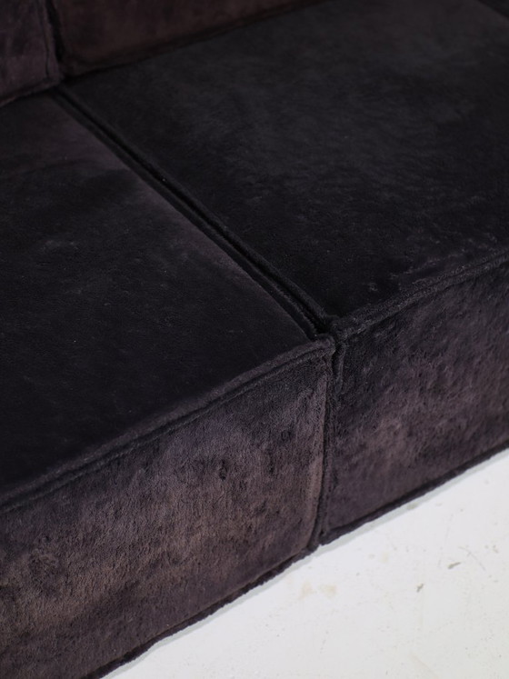 Image 1 of COR Trio modular sofa landscape sofa purple brown 1970s