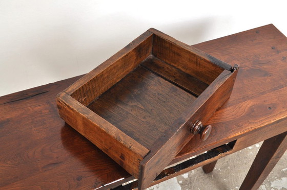 Image 1 of Antique oak side table, 1870s