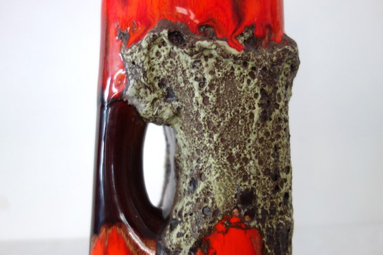 Image 1 of Grande vaso vintage in lava e smalto Fat, H40cm