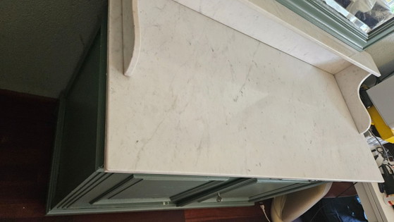 Antieke marmeren wastafelkast – Kaptafels, Glass, Marble (photo 15 of 36)