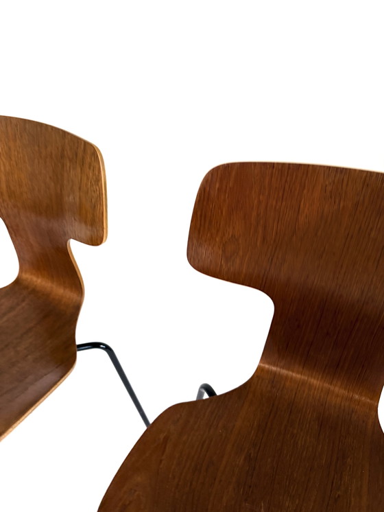 Image 1 of 6x modèle vintage 3103 'Hammer', Fritz Hansen '60