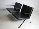 1x Girsberger 1961 Lounge Eurochair 1600 H. Eichenberger Swiss Made Ledersessel