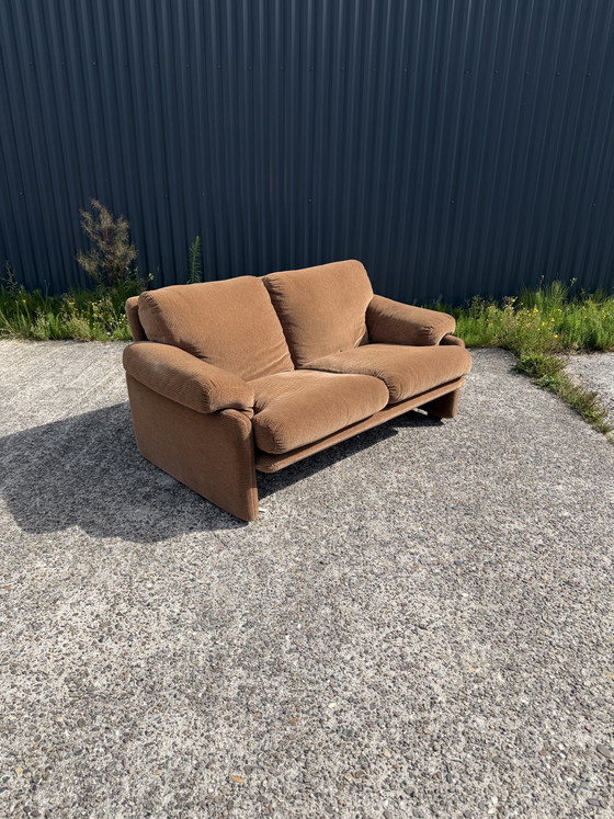 B&B Italia Tweezits Bank Bruin – 2 zitsbanken, Textile, Vintage (photo 3 of 17)