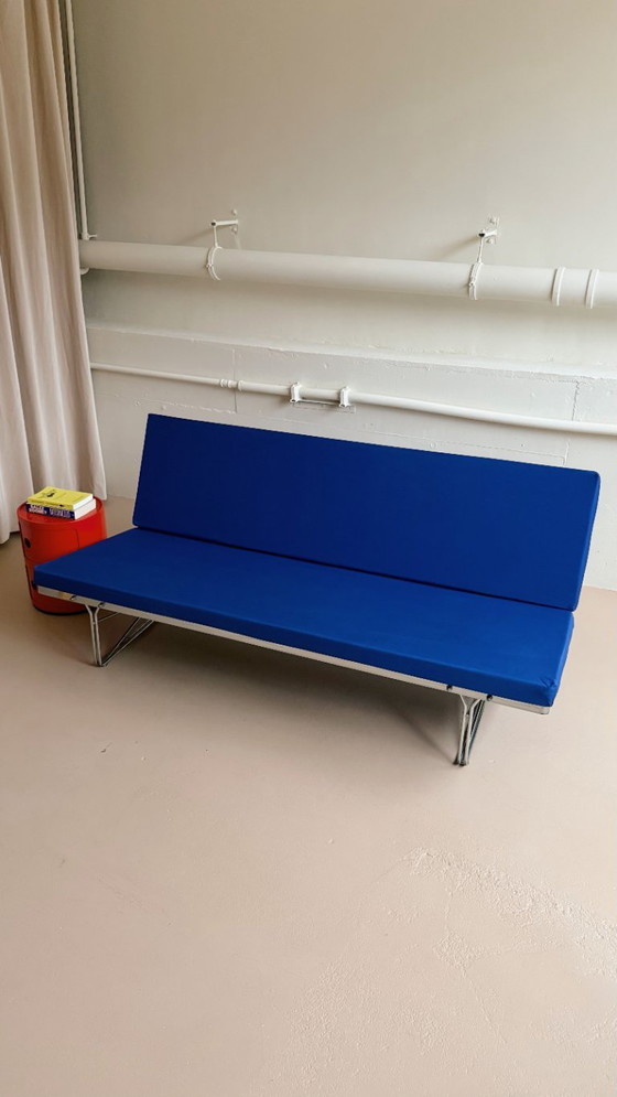 Vintage 'Moment' sofa in blauw, Niels Gammelgaard Ikea 1980s – 2 zitsbanken, Metal (photo 3 of 6)