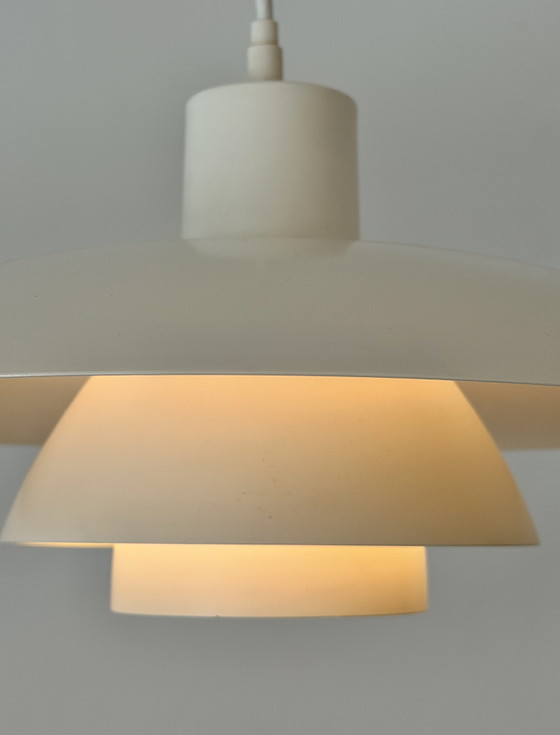 Vintage Louis Poulsen PH 4/3 – Poul Henningsen – Wit – Denmark – Hanglampen, Metal (photo 5 of 14)