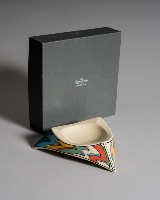 Image 1 of Dorothy Hafner per Rosenthal, posacenere triangolare "Flash", inutilizzato in scatola originale, Germania, anni '80