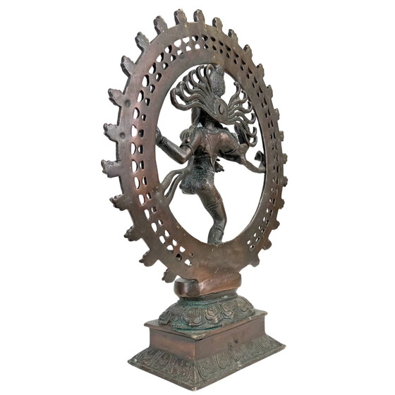 Statua Antica Shiva Nataraja in Bronzo 35 cm | 4 kg Bronzo Massiccio | India – Sculture (photo 6 of 10)