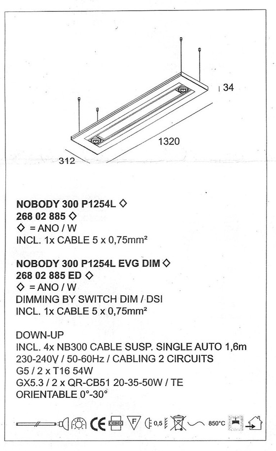 Lampada a sospensione Delta Light Nobody 300 P1254 – Lampade a sospensione, Aluminium (photo 6 of 6)