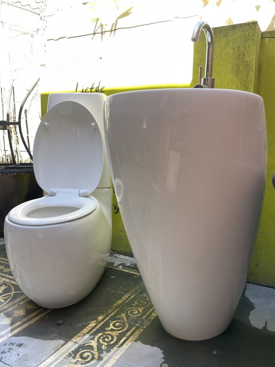 Image 1 of Alessi Il Bagno by Laufen, toilet en wastafel