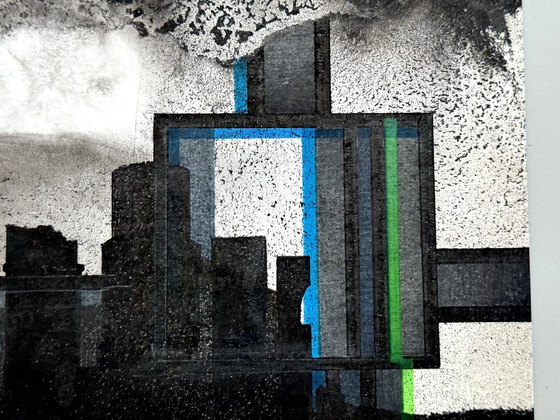 Image 1 of Eugène Eechaut (1928-2019) Abstract Landscape, Ink, 1993