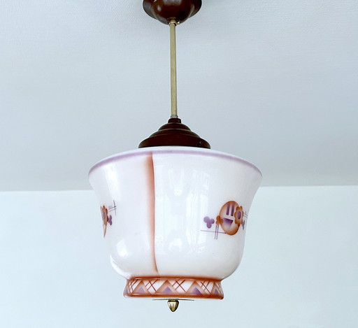 Art Deco Glazen Hanglamp