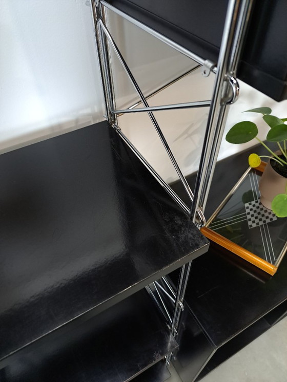 Image 1 of Armoire modulaire Denka de design danois, supports et étagères chromés