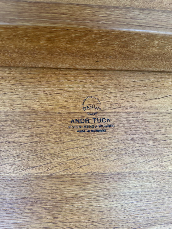 Image 1 of Solid Oak Coffee Table by Andreas Tuck – Design by Hans J. Wegner