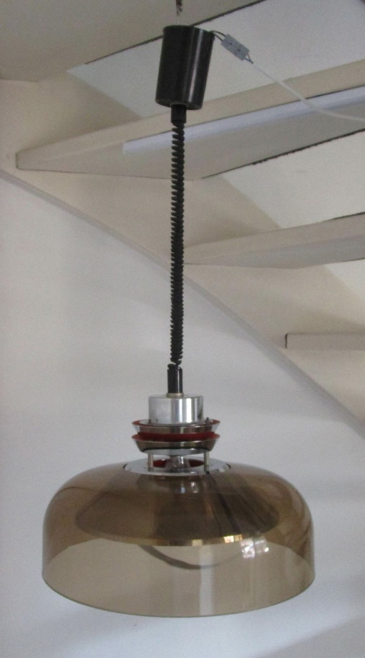 Lampada a sospensione Space Age di metà secolo di Herda