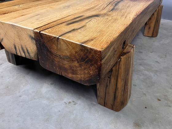 Image 1 of Brutalistische Japandi Wabi Sabi Salontafel