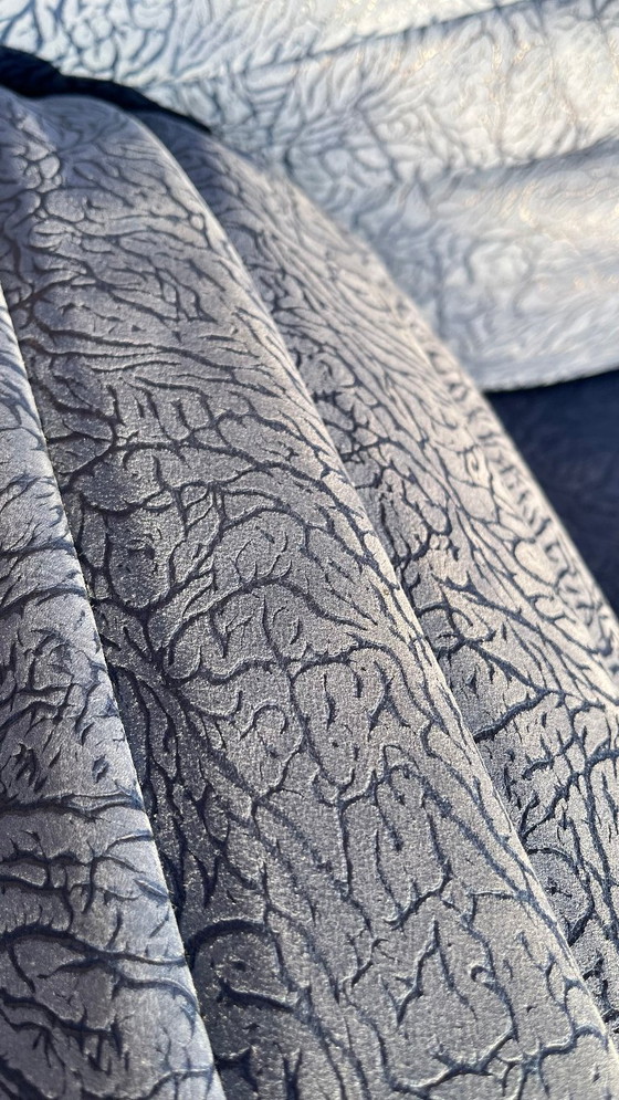 Image 1 of De Sede Design Sofa DS142 Leather (embossed) blue