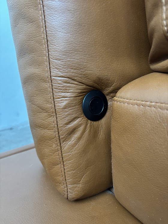 Image 1 of Brühl Moule designer corner sofa couch leather cognac