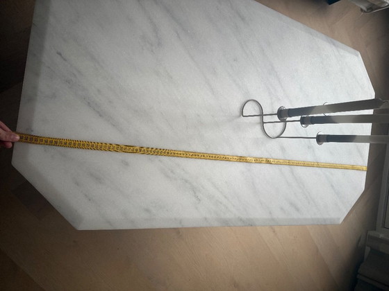 Image 1 of Italiaans carrara marmeren salontafel 