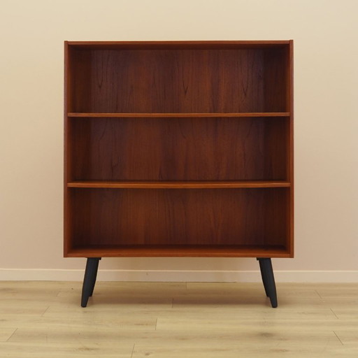 Teakhouten boekenkast, Deens ontwerp, jaren 70, vervaardigd door Clausen & Søn
