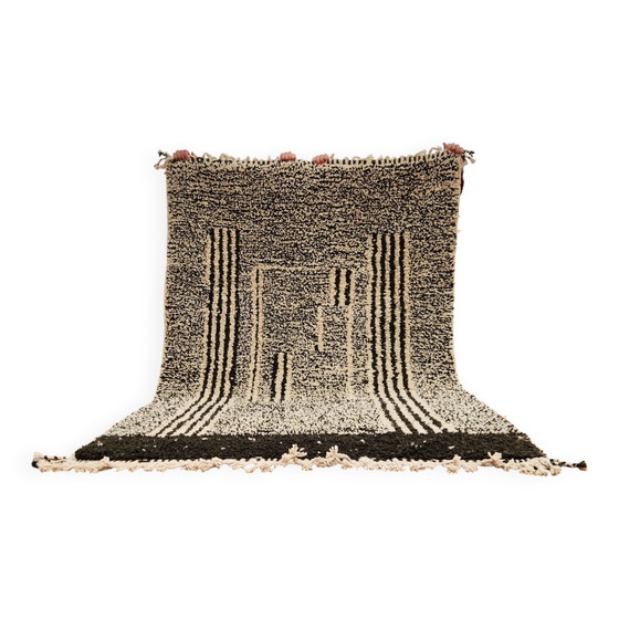 Authentiek Beni Ouarain Vloerkleed 236x152 cm – Natuurlijk Crème Wol – Vloerkleden en tapijten, Katoen (photo 2 of 10)