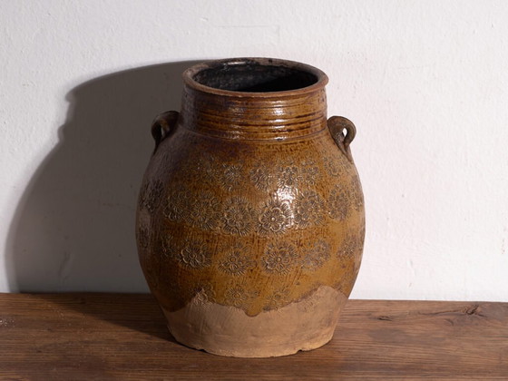 Antique Chinese glazed stoneware vase – China, circa 1900 – Rustic (photo 29 of 40)