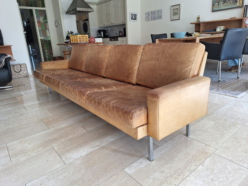 Vintage-Ledersofa 'BZ55' von Martin Visser für 't Spectrum im niederländischen Design der 1960er Jahre