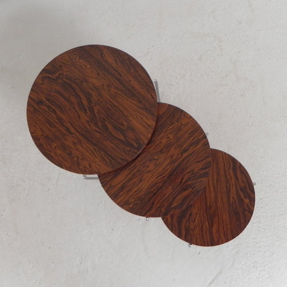 Image 1 of Set of 3 side tables, nesting tables Vaza Roden, 1960s