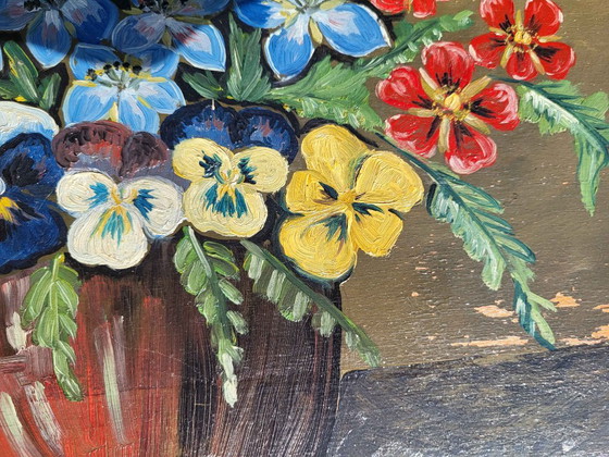 Vintage Floral Oil Painting by Th. Agerup – Paintings & Drawings, Canvas (photo 9 of 10)