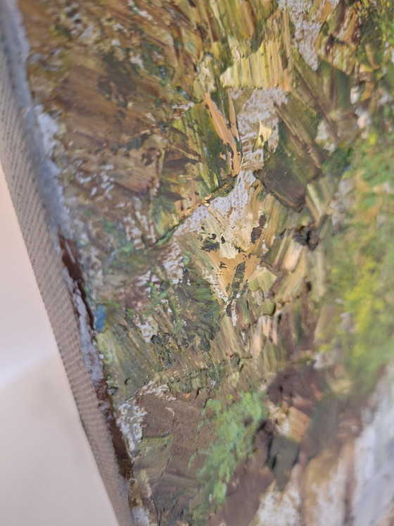 Original Certified Masterpiece "The Six Guardians", Kathleen Storme (2021), Wall decoration, Canvas, Brown (photo 3 of 11)
