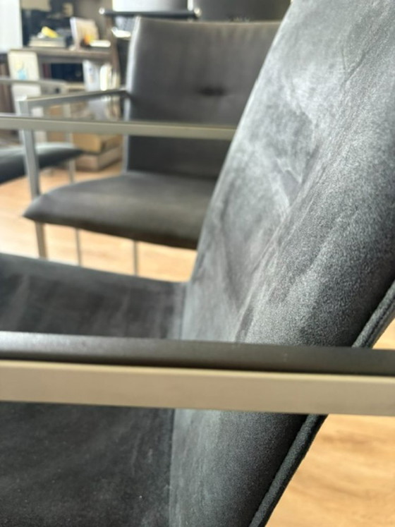 4 x Alcantara Arco Frame + 2x Arco Frame XL fabric (free) – Dining chairs, Metal, Textile (photo 7 of 7)