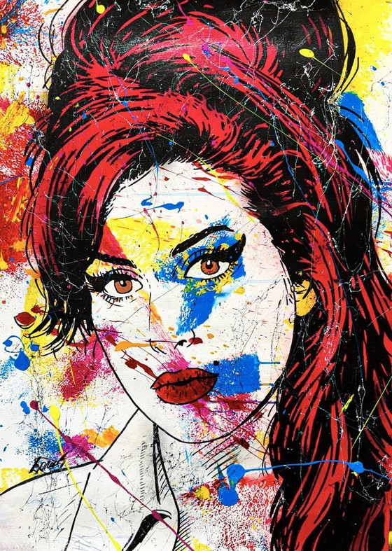 Image 1 of Gongas - Amy Winehouse - Artist canvas