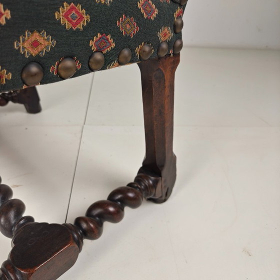 English Barley Twist Library Armchair in Dark Oak, circa 1700 – Other (photo 11 of 13)