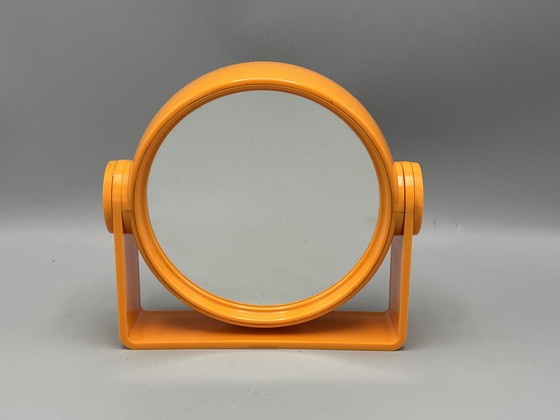 Image 1 of Vintage orange double-sided mirror