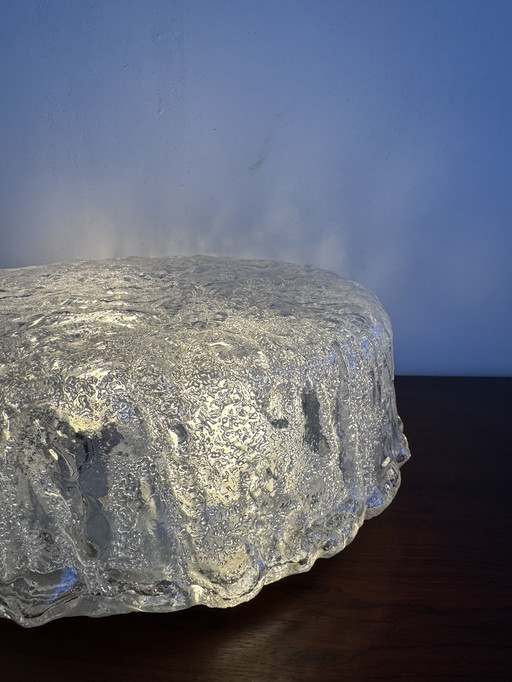 Glashütte Limburg Flush Mount Model 2822 – Textured XXL Ice Glass Brilliance