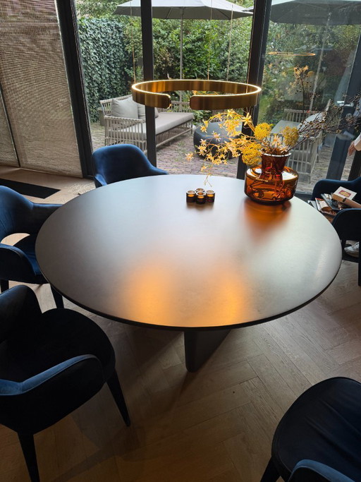 B&B Italia Tobi-Ishi Round Dining Table, kleur zwart, diameter 1.60m – eettafels, Wood (photo 2 of 5)