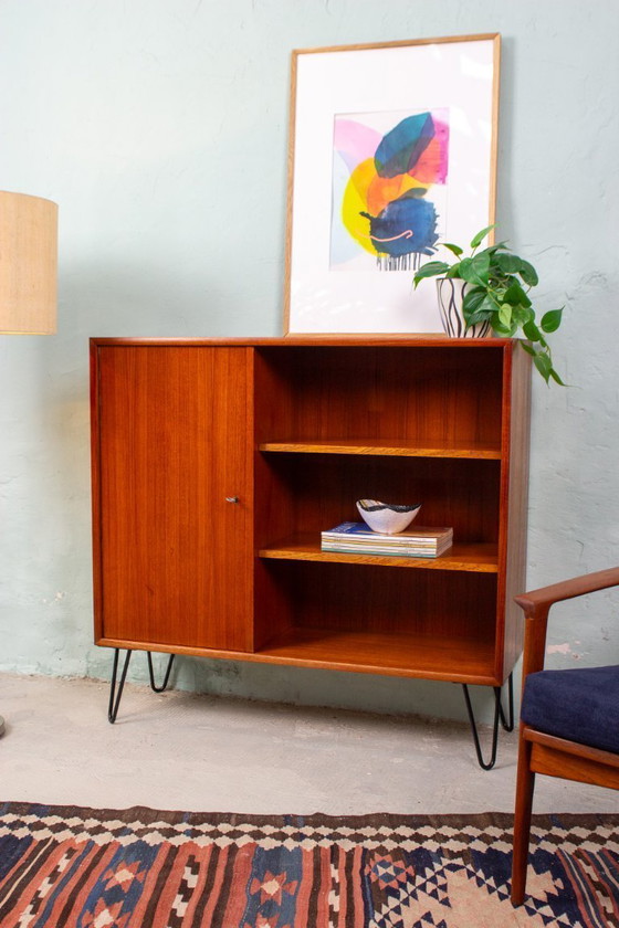 Image 1 of Vintage teak chest of drawers, bookcase, sideboard, cabinet, mid-century modern