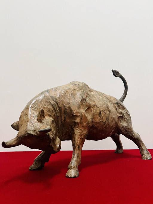 Pierre Chenet - Le Taureau XL - Sculpture en bronze