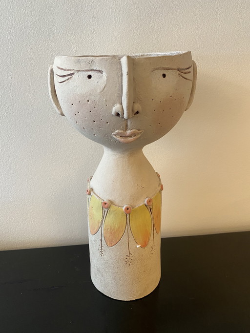 Vintage Handcrafted Plant Sculpture