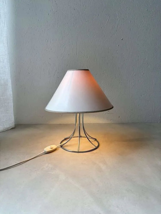 Image 1 of Bent Boysen Ackord tafellamp IKEA jaren 80 chroom