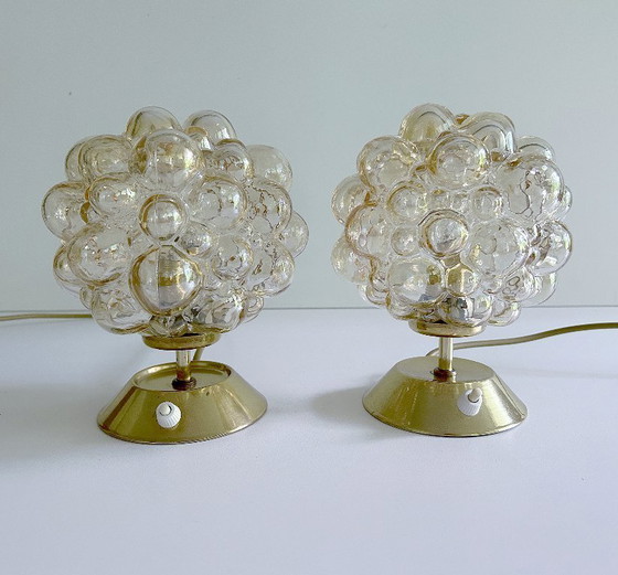 Image 1 of 2x Limburg Bubble Glas Lamps